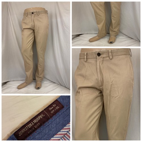Johnston \u0026 Murphy Pants 33x32 Tan 100 