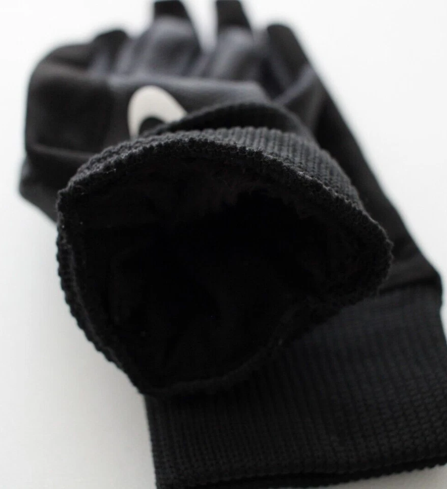 Guantes de golf Nike Therma-Fit para mujer medio clima frío negro/blanco Foto 3 de 4