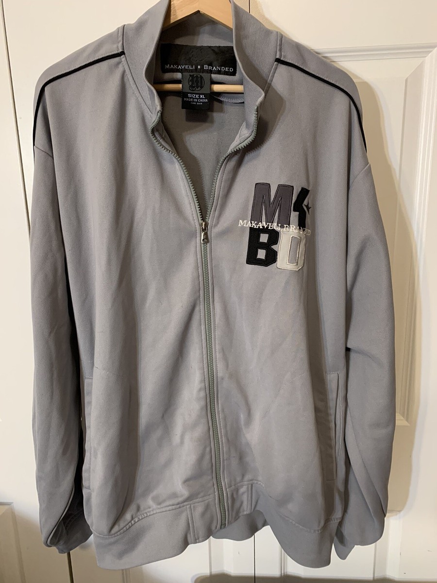Vtg Makaveli Branded Tupac Shakur 2Pac Mens Sz XL Full Zip Track
