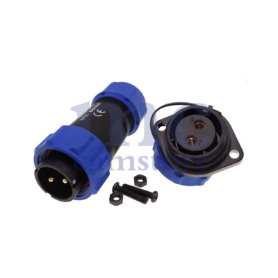 WEIPU SP21 2 Pin Panel Mount Connector,Aviation Wire Cable Connector Plug Socket