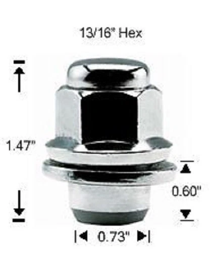 20 шт. МАТРИЧНЫЕ / RAV-4 ЗАВОДСКОГО ТИПА ТВЕРДЫЕ ЗАЖИМНЫЕ ГАЙКИ # AP-5307 - Изображение 2 из 2