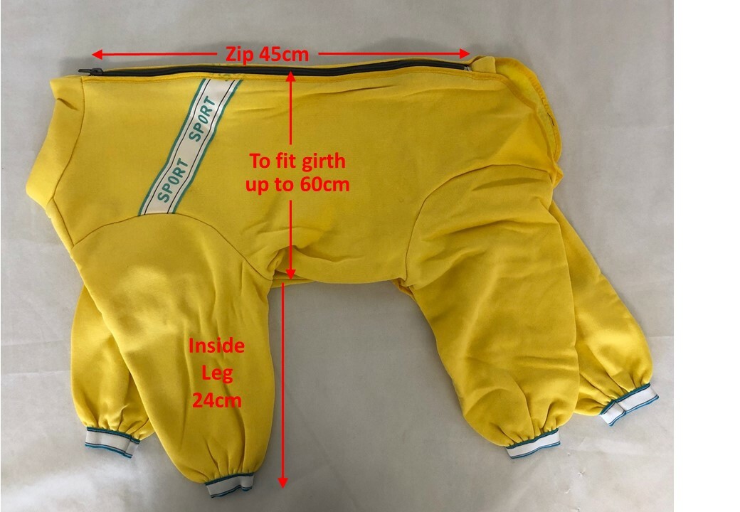 JOGGING SUIT FUN ALL IN ONE DOG COAT / PYJAMAS MADE IN THE UK eBay