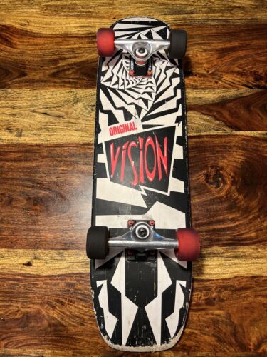 Vision Skateboard Black White Red￼ Stripes 31" Skate Board eBay