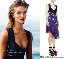 NEW Stella Mccartney RUNWAY Cutout Deep Decollete Asymmetric Dress 40 4 SO SEXY!