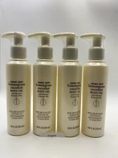 New Trader Joe's Lemongrass Coconut Almond Jojoba Body Oil 4.8oz x 4 Bottles