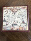 Vintage Mid Century Pair Old World Map Book Ends Leather — photo 4