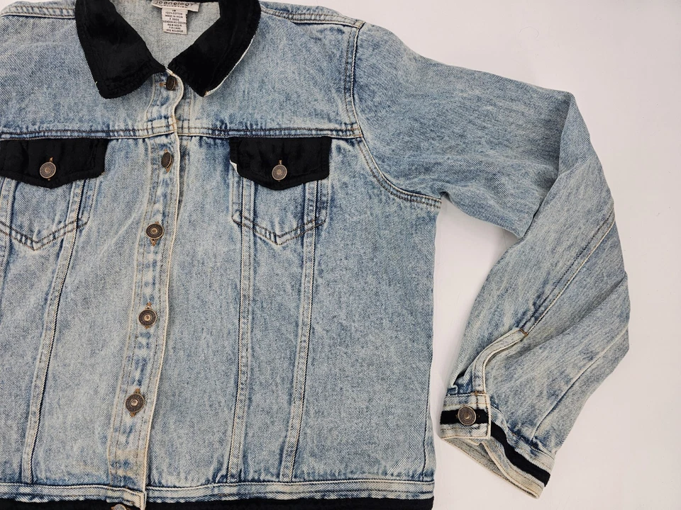 Винтажный Y2K джинсовой ткани куртка Jeanology Jean размер 18 - Изображение 4 из 4