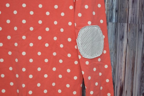 Matilda Jane 435 Hang Time Cardigan Coral Polka Dot French Terry Girls sz 14 EUC - Picture 8 of 10
