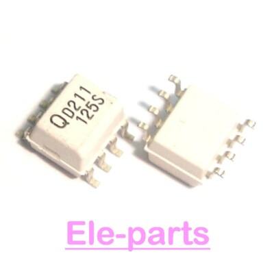 10, MOCD211 SMD8 QD211 Dual Channel Small Outline Optoisolator Transistor Output