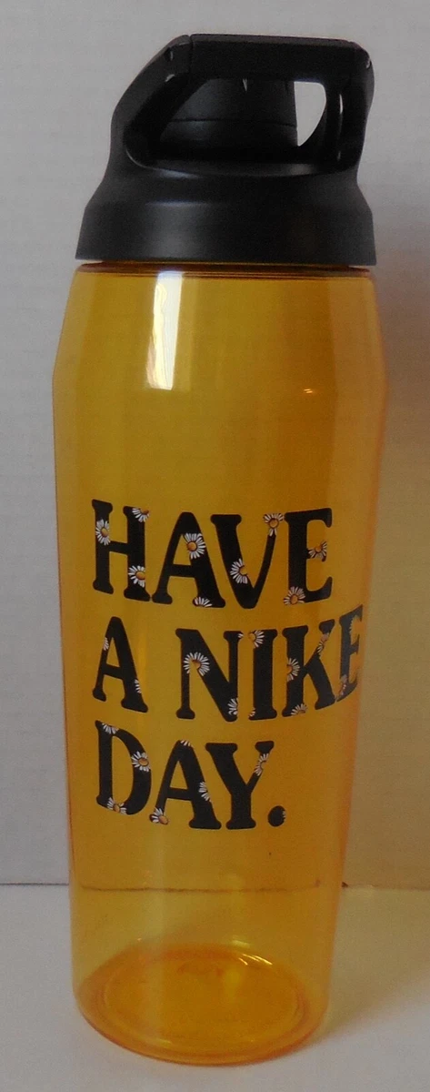 yellow nike drink bottle