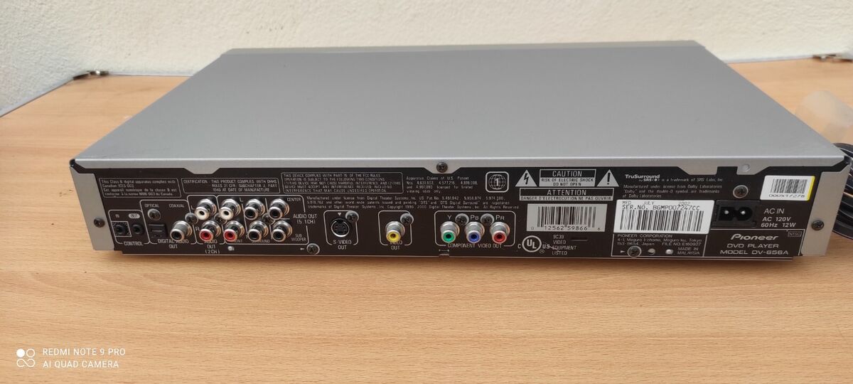 Pioneer DVD PLAYER DV-656A With Remote Tru Surround Pioneer DVD PLAYER DV-656A With Remote Tru Surround