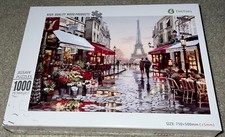 Paris Flower Street Eiffel Tower  Jigsaw Puzzle   1000 Pieces BRAND NEW   