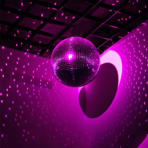 6-12" Large Mirror Glass Disco Ball Party Bands Club DJ Stage Lighting Effect - Picture 3 of 13