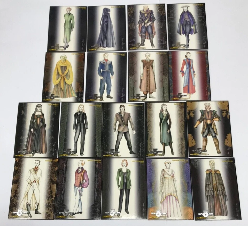 1997 Skybox Babylon 5 Season 3 Special Edition Trading Card Costumes Chase Set - Image 2 of 4