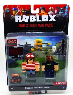  Roblox Action Collection - Mad Studio Mad Pack Game Pack  [Includes Exclusive Virtual Item] : Toys & Games