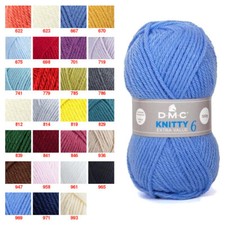 DMC KNITTY 6  Gomitolo lana da 100 gr (137 mt)  super morbida baby vari colori