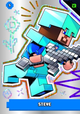 LEGO Minecraft Serie 1 Trading Card 5 - Steve - Skin Karte - Ultra
