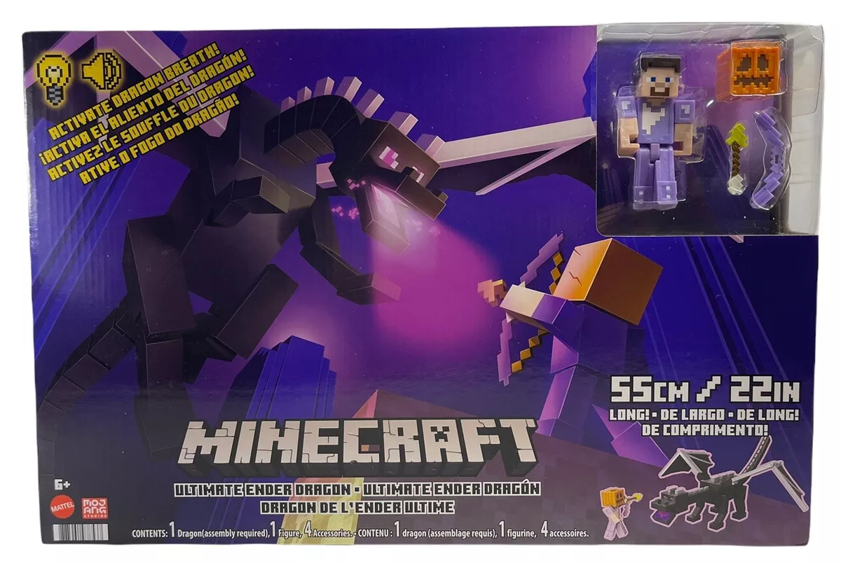  Mattel Minecraft Ultimate Ender Dragon Figure, 20-in