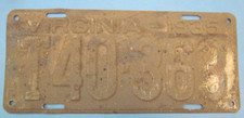 1935 Virginia License Plate