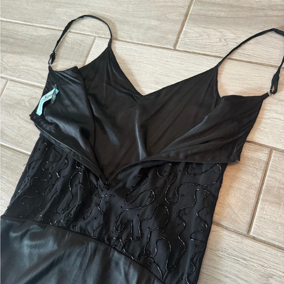 MARCIANO GUESS Dress KENDRA SILK SEQUIN BEADED DRESS BLACK SIZE XS - Image 4 of 4