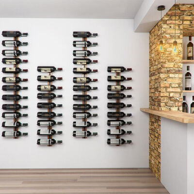 Portabottiglie Pieghevole Per 8 Bottiglie Da 750ml Giallo