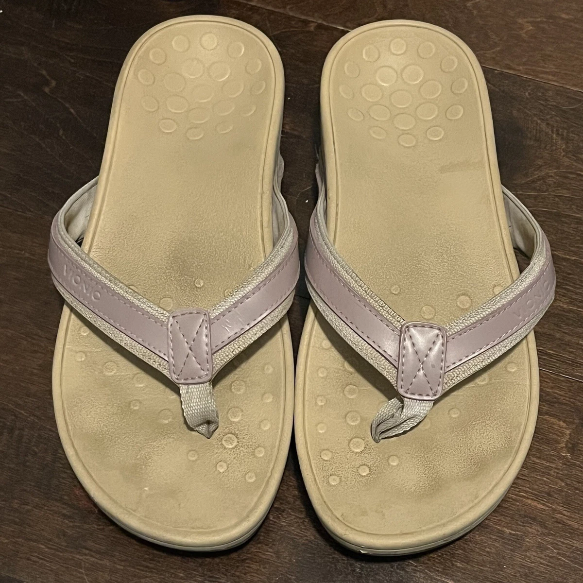 Cream toe shop post sandals