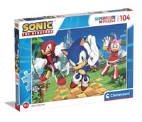 Clementoni - 27256 - Supercolor Puzzle - Sonic - Puzzle 104 Teile Ab (Us Import)