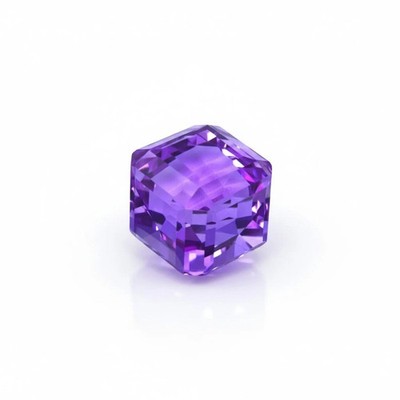 Natural Cube Cut Topaz Purple Color 100 Ct Certified Brazilian Loose Gemstone
