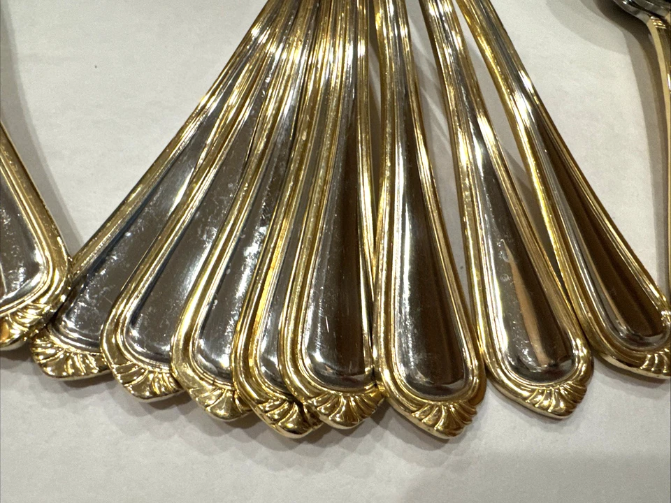 Towle “Vienna (Gold)” 45-Piece Stainless Flatware Service for 8 NICE! - Image 2 of 4