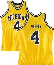 Chris Webber Michigan Wolverines Signed Mitchell & Ness 1991-92 Authentic Jersey