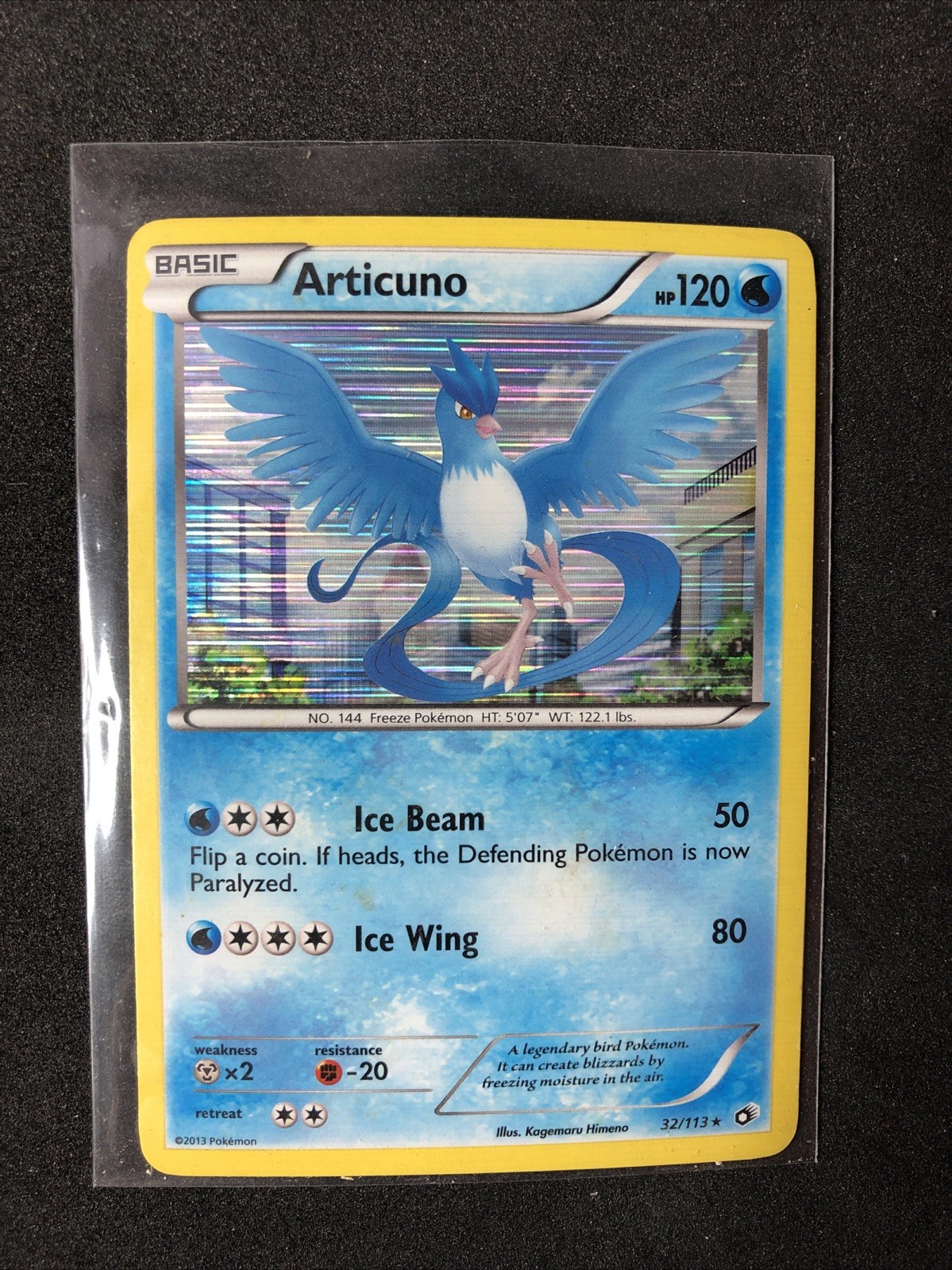 Articuno 32/113 Black & White Legendary Treasures Holo Pokemon TCG Card