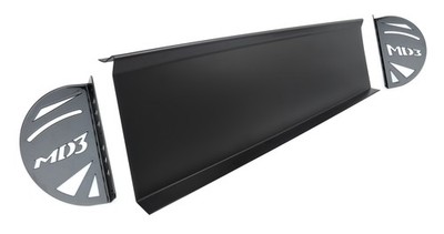 FIVESTAR MD3 Passenger Side Spoiler Kit with End Plates in Black