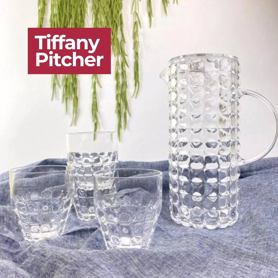 - Tiffany, Caraffa Con Coperchio - Trasparente, Ø 11,5 X 18,5 X H25,5 Cm | 1750 - Immagine 2 di 4