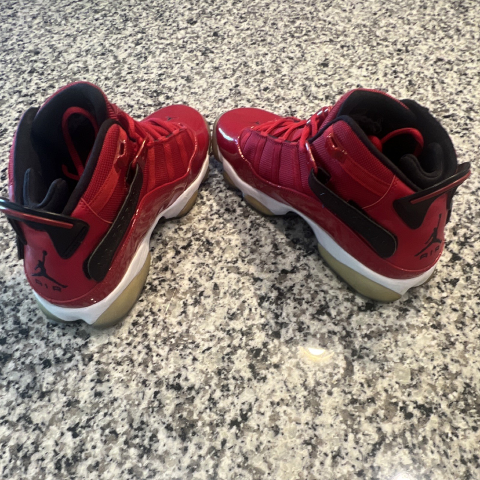 Jordan 6 Rings Gym Red 2019 322992-601 Men's High Top Basketball Sneakers thumbnail 7