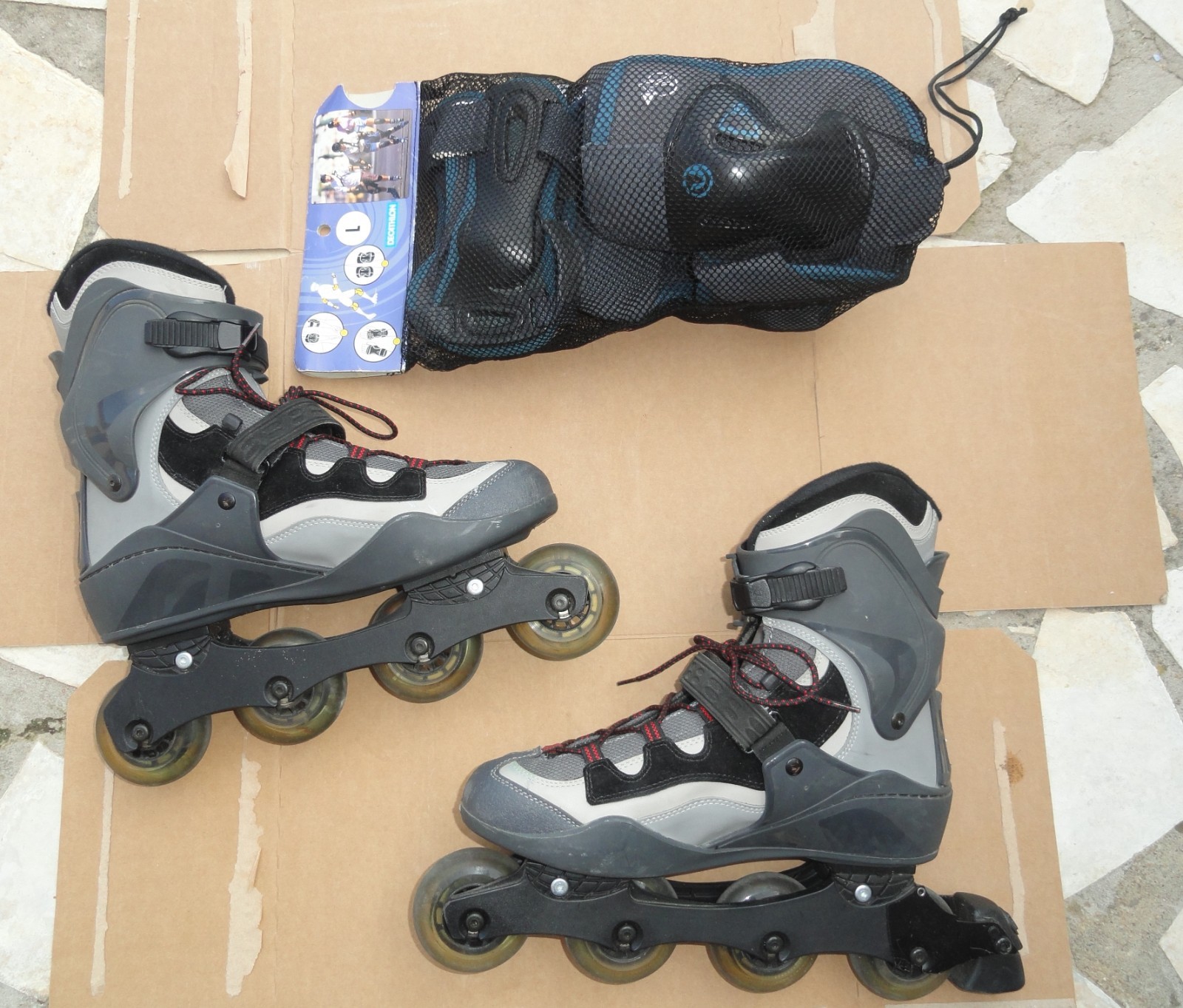 Rollers FILA neufs taille 45 pour rouler en toute sécurité avec protections