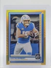 JUSTIN HERBERT 2025 DONRUSS OPTIC FOOTBALL GOLD PRIZM CHARGERS /10 Q2091