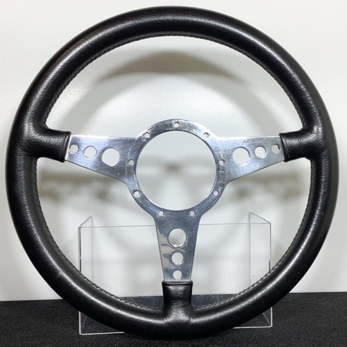 MOTO-LITA Mark 4 MK4 Steering Wheel 365mm Leather Flat Spoke British Classic