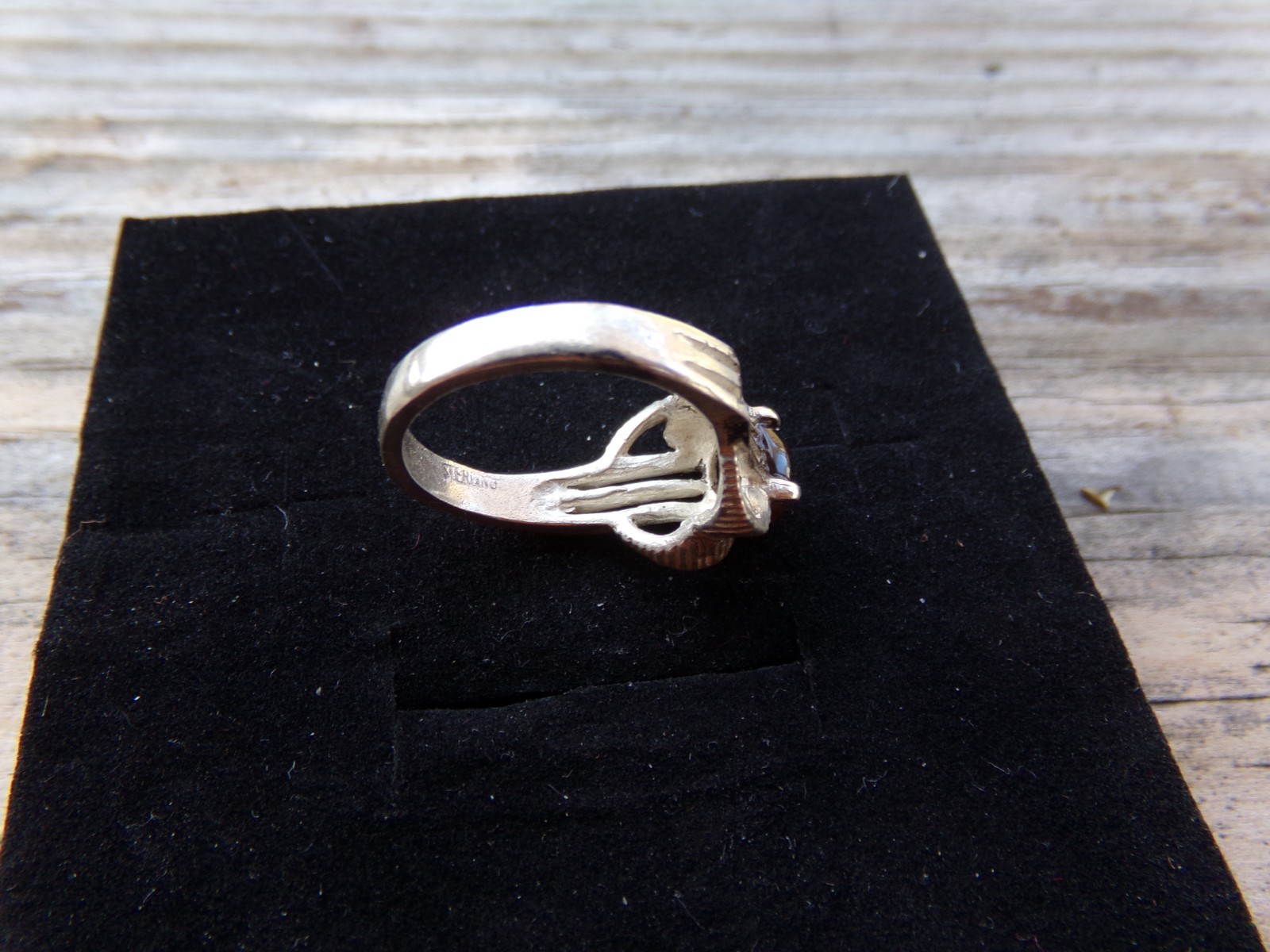 Solid Sterling 925 Silver  Ring Size 7 Tigers Eye - image 6