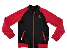 Air Jordan Boys Zip-up WarmUp Jacket Track Red/Black Jumpman 5-6 Yrs Size Med