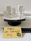 Vintage Marx Gas Station Pieces unpainted from the 1950's