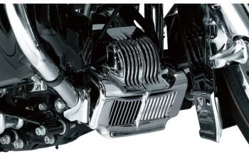 Kuryakyn Oil Cooler Cover - Chrome Motorcycle Street Bike 7784 kur7784 - Image 3 of 4