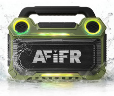 Outdoor Bluetooth Speaker, 160W Loud Bass Rugged, IP67 Waterproof, 24H Playtime