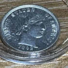 1892 Barber Dime, Beautiful Original Color, Gem BU++
