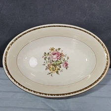 Homer Laughlin Georgian Eggshell Mid Century Serving Bowl Kingston 9 1/4"