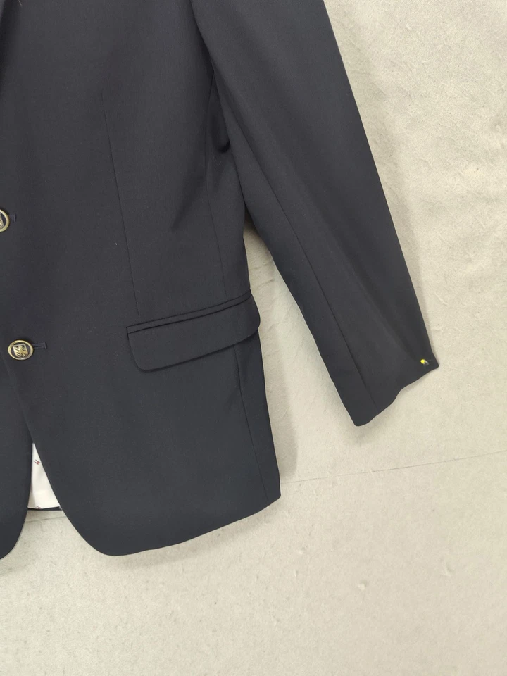 Blazer Tommy Hilfiger masculino 20 azul marinho dois botões botões ouro crista botões clássico - Imagem 4 de 4