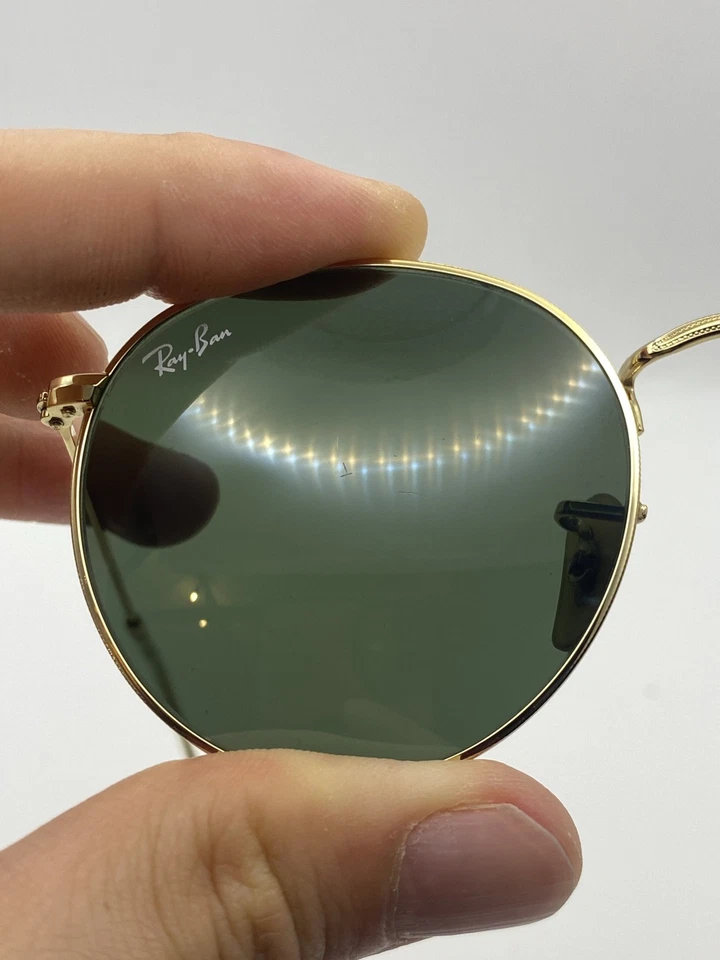 Ray Ban RB3025 3025 001/P1  Aviator Sunglasses - Gold / Green, photo 3 of 5