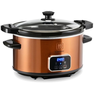 Large Capacity Slow Cooker for Family Meals - Copper