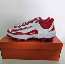 Nike Alpha Huarache Elite 4 Low MCS Red Men's Baseball Cleats Sz 10 (FD6255-105)