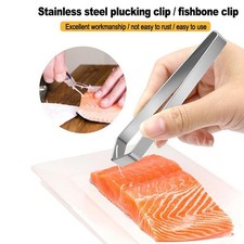 Fish Bone Tweezers Pick-Up Remover Seafood Tools Gadgets Stainless Steel Kitchen
