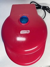Dash Deluxe Waffle Bowl Maker Nonstick Red w/...